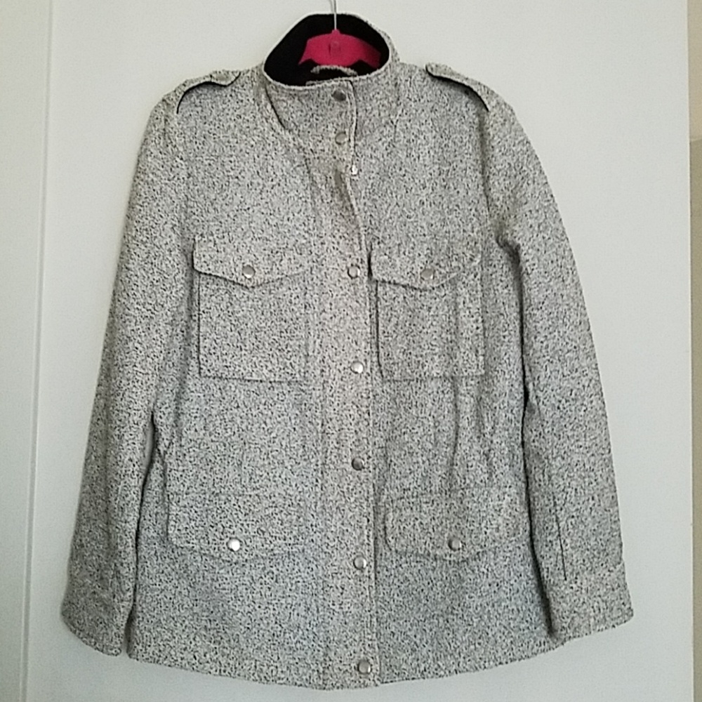 Club Monaco Grey Takina Utility Jacket - Picture 4 of 8